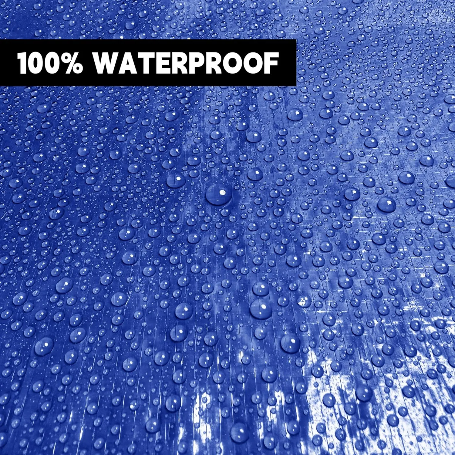 Tarp 20x30 ft 100% Waterproof Uv Resistant High Durability Multipurpose 5mil Blue Tarp for Covering Courtyards, Cars, Camping, Gardens, Pet Nests -by MVPNET