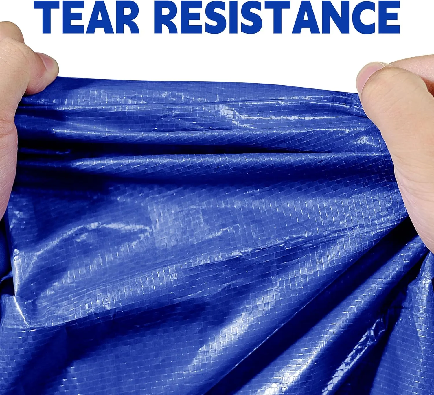 Tarp 20x30 ft 100% Waterproof Uv Resistant High Durability Multipurpose 5mil Blue Tarp for Covering Courtyards, Cars, Camping, Gardens, Pet Nests -by MVPNET