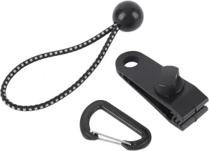 Tarp Clips Heavy Duty Lock Grip, 10 Set High Strength Nylon Elastic Rope Windproof and Stable Tarp Clamps Easy to Install Tent Fasteners Clips Holder for Tents, Awnings