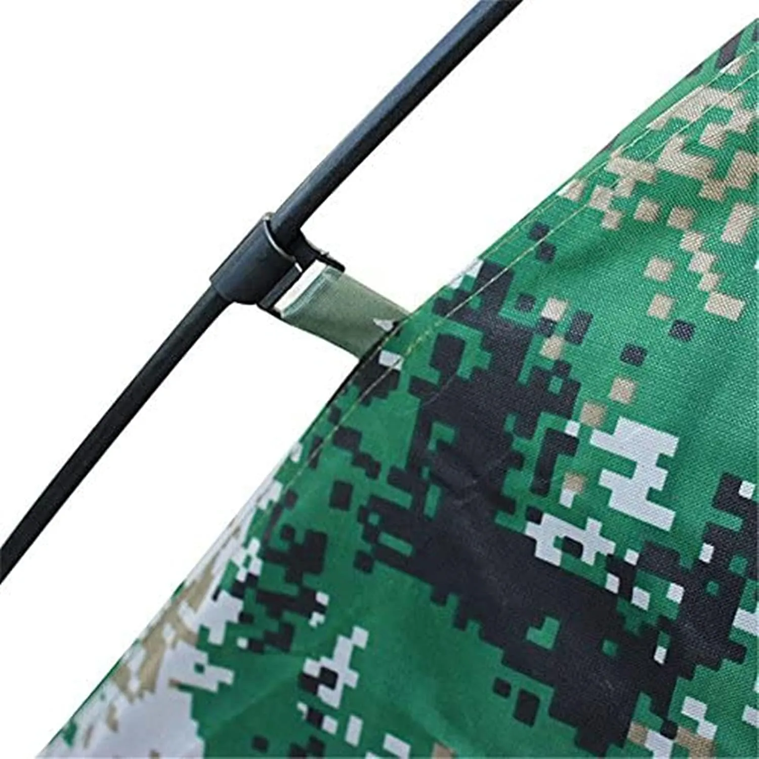 Tarpaulin Shade Cloth Rainproof Cloth Large Space Camping Tent Digital Camouflage Front Shade Tent Outdoor Double-Layer Camping Tent (Color : Blue, Size : Large)