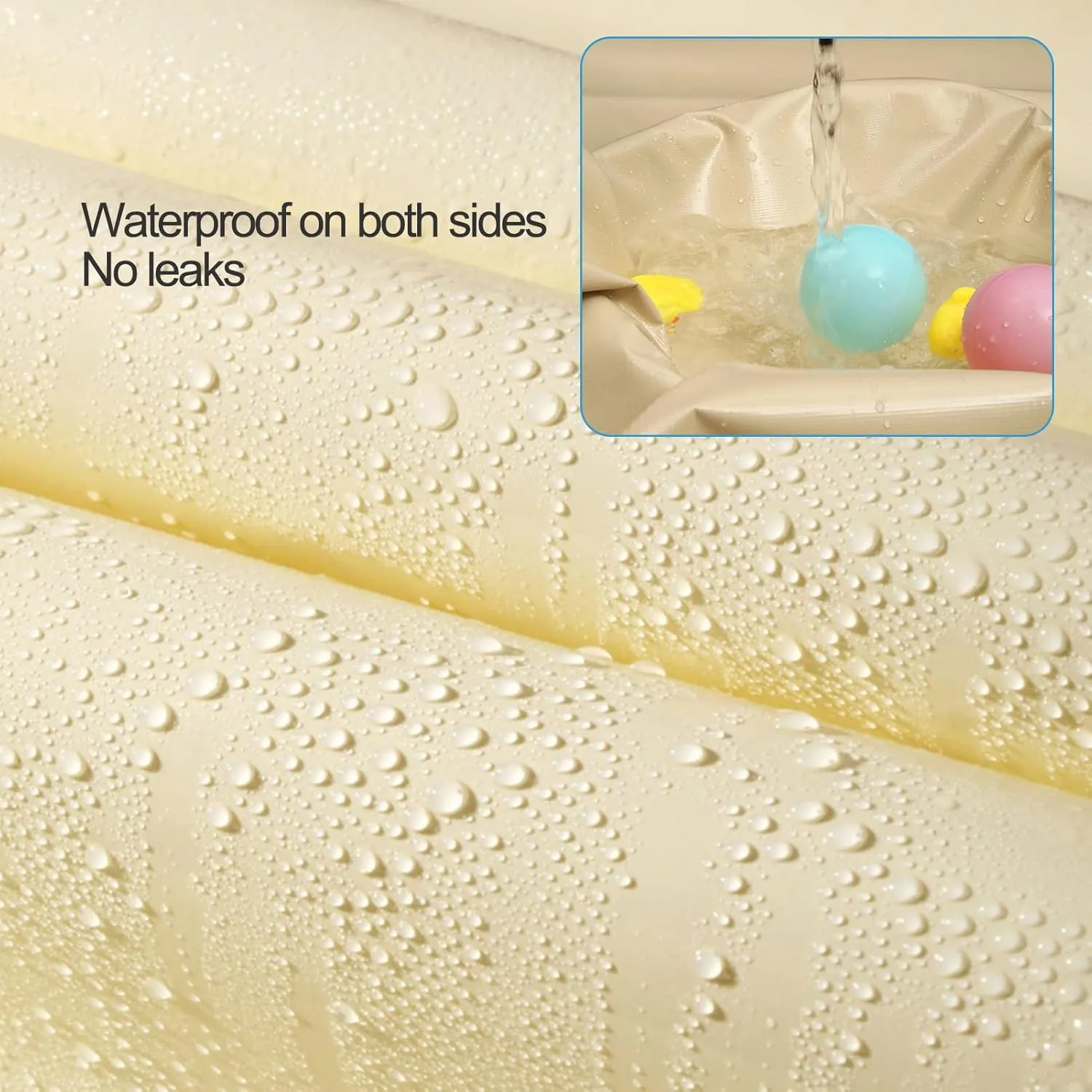 Tarpaulin Strengthened Waterproof Heavy Duty 500g/㎡ Beige Tarp Sheet for Camping Fishing Gardening Pets House Protector Cover with Metal Eyelets (Size : 1x2m)