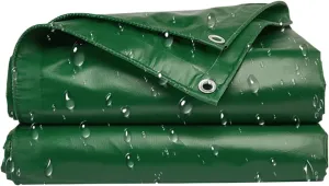 Tarpaulin Tarp 7x7ft PVC Coated Waterproof Tarpaulin Large Tear-Resistant Heavy Duty Tarp with Grommet UV Protection Temperature Resistant Outdoor Tarp for Tent Canopy