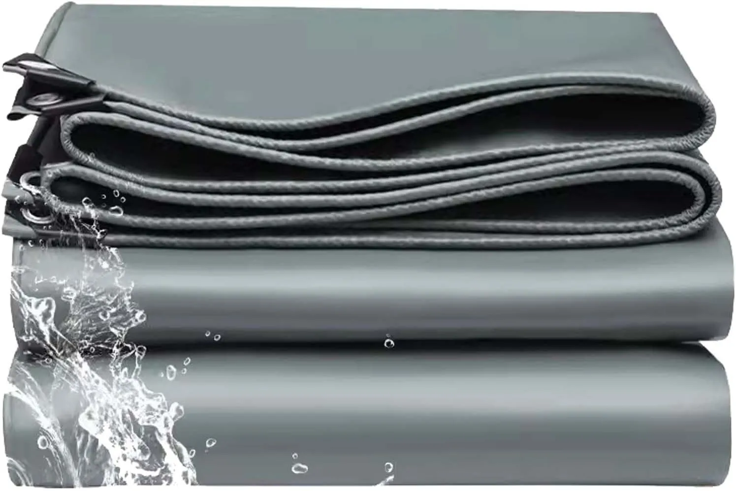 Tarpaulin with Grommets 32.8x39.4ft, Heavy Duty Tarp Waterproof, Thick Tarps Windproof Rainproof, for Car, Roof, Boat, Camp, Canopy, Woodpile, Rip and Tear Proof