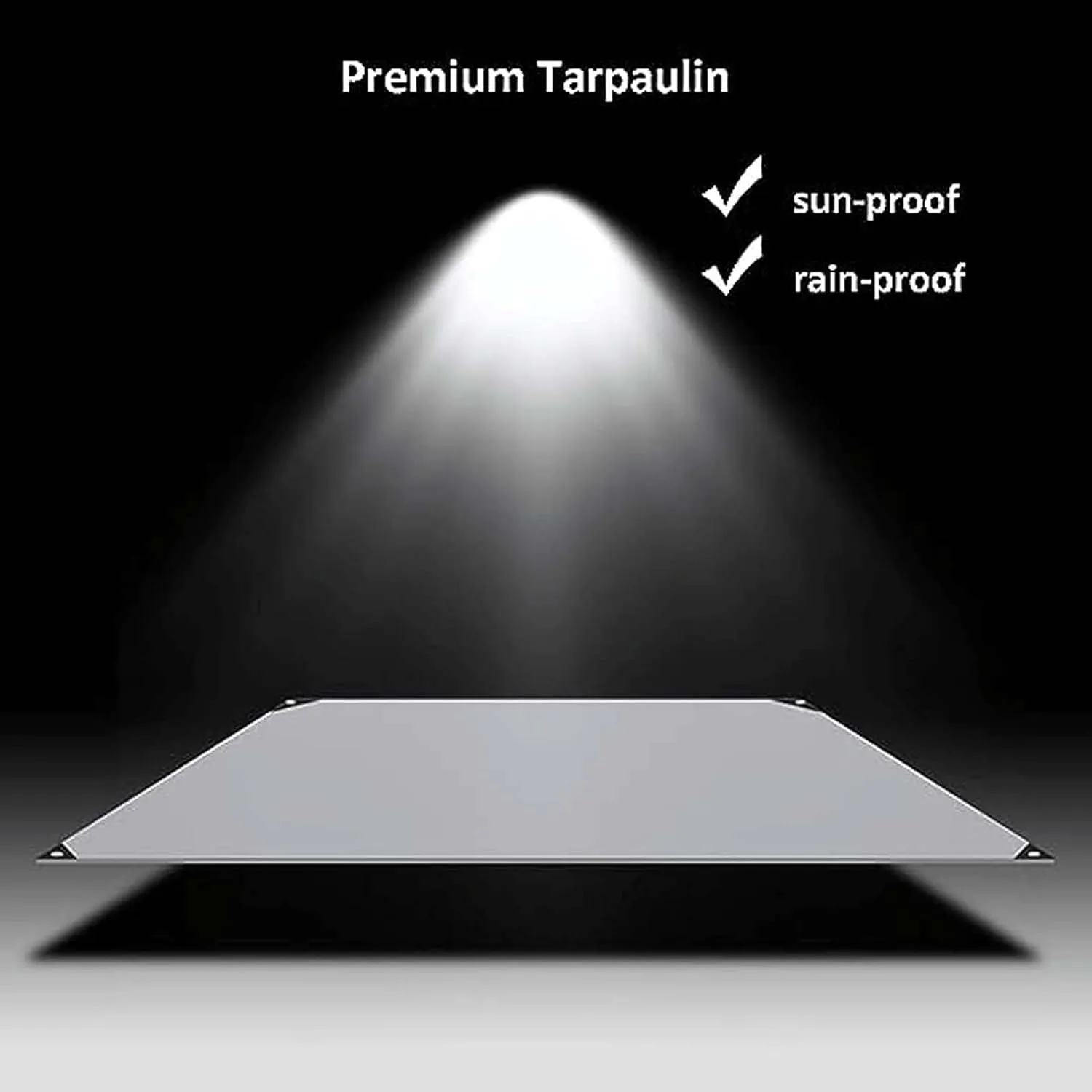 Tarpaulin with Grommets 32.8x39.4ft, Heavy Duty Tarp Waterproof, Thick Tarps Windproof Rainproof, for Car, Roof, Boat, Camp, Canopy, Woodpile, Rip and Tear Proof