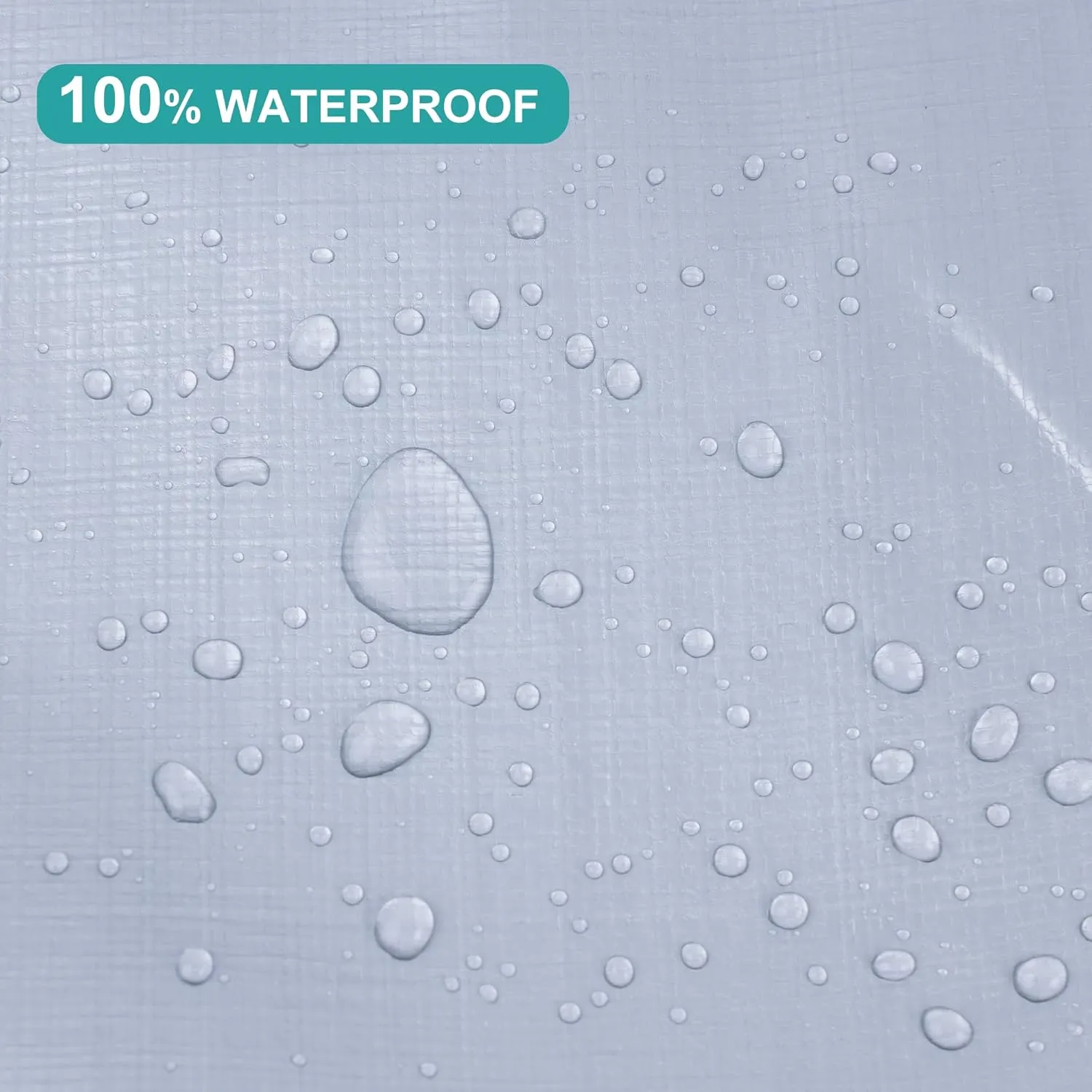 Tarps Heavy Duty Waterproof 16 X 20 Feet,12 MIL Thick Poly Tarp Cover and UV Resistant,Outdoor Tarps with Grommets and Reinforced Edges for Tent,Roof,Camping,Patio,Pool Boat (Silver/Brown)