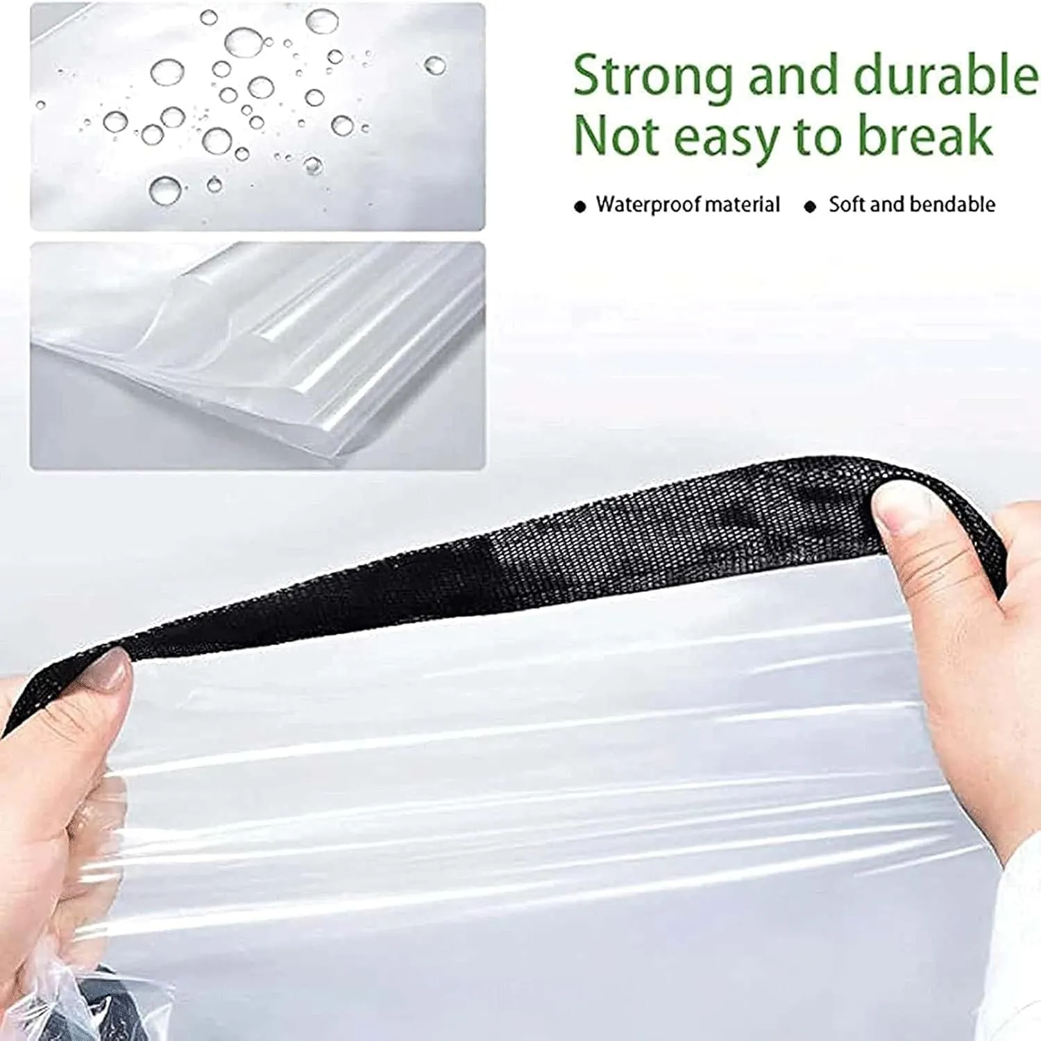 Tarps Heavy Duty Waterproof 6.6x32.8ft, Tarpaulin Clear, 5mil Thick Waterproof, UV Resistant, Rip and Tear Proof with Grommets and Reinforced Edges, for Boat Patio Garden Plants