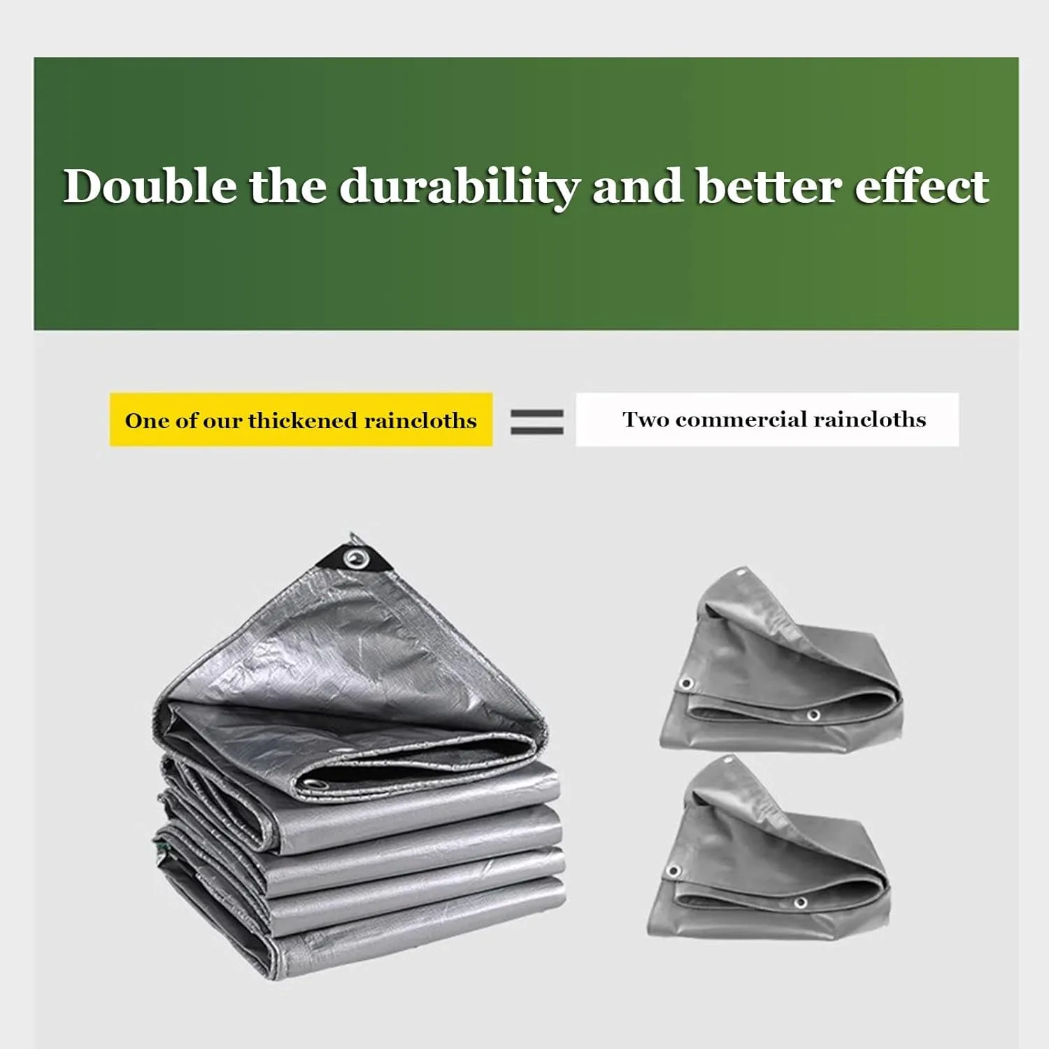 Tarps Heavy Duty Waterproof, Multipurpose Protective Cover, Windproof & Snowproof PVC Tarpaulin with Reinforced Edges for Roof, Camping, Patio, Pool, Boat (9x20m)