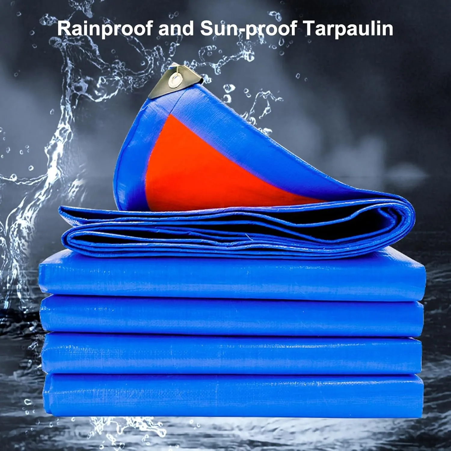 Tarps Heavy Duty Waterproof, Pool Tarp, Tent Tarp, 8 Mil Thick PE Tarpaulin, for Outdoor, Garden, Patio Covering Items, Camping Placed Under The Tent, Customizable