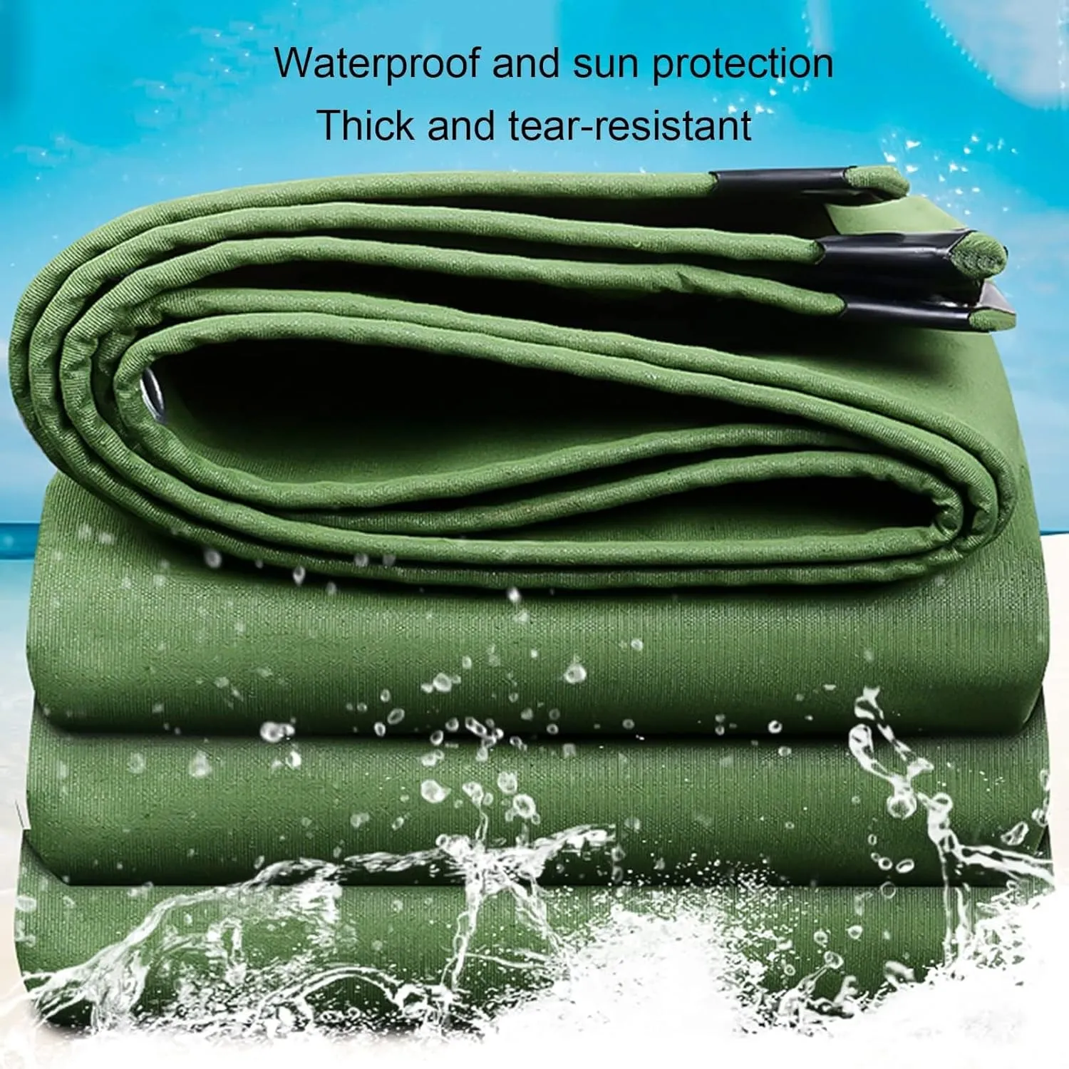 Tarps Heavy Duty Waterproof,Large Tarps with Grommets and Reinforced Edges,Heavy Duty Tarps - for Outdoors Patio Pool,Boat,Roof,Camping, 8 * 8m/26 * 26ft