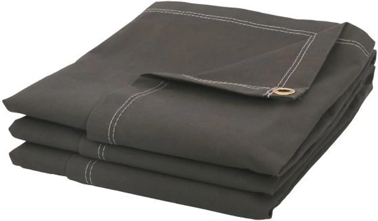 Tarps Now 10x20 ft Fire Retardant Canvas Tarp | 18 MIL Heavy Duty, Flame Retardant, Tear Resistance, Reinforced Edges, Brass Grommets | Ideal for Fire Prevention, Construction, Repairs | Olive Color