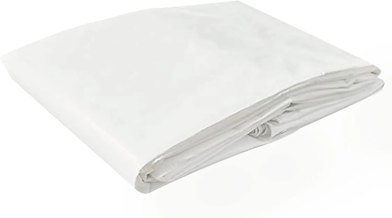 Tarps Now 18x20 Feet Poly Tarp |12 MIL Heavy Duty Waterproof Cover |Rip and Tear Proof Plastic Tarp with Rustproof Aluminum Grommets & Reinforced Edges |Ideal for Roof Repairs, Landscaping-White