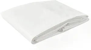 Tarps Now 18x20 Feet Poly Tarp |12 MIL Heavy Duty Waterproof Cover |Rip and Tear Proof Plastic Tarp with Rustproof Aluminum Grommets & Reinforced Edges |Ideal for Roof Repairs, Landscaping-White