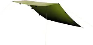 Tatonka Tarp 1 (425 x 445 cm) - Lightweight, Tear-Resistant, Waterproof - with Taped Seams, Eyelets, Flap Loops and Reinforced Corner Points - Protects Against Sun, Wind and rain - Olive Green