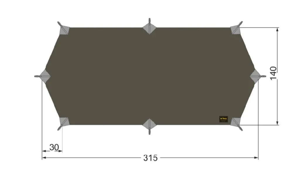Tatonka Tarp Wing 1 LT - Stone Grey Olive