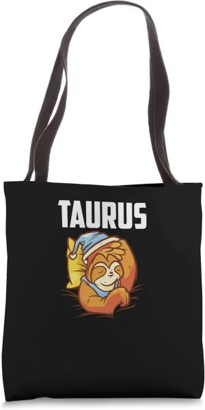 Taurus Facts Astrology Sarcastic Sloth Coma Zodiac Sign Tote Bag