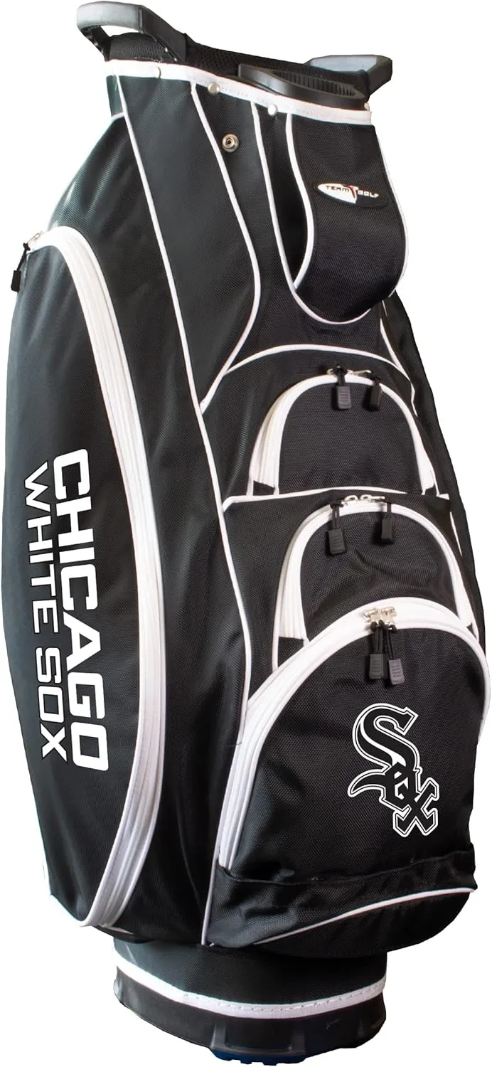 Team Golf MLB Lightweight, 10-Way Club Divider, Spring Action Stand, Insulated Cooler Pocket, Velcro Glove and Umbrella Holder & Lift Assist Handles