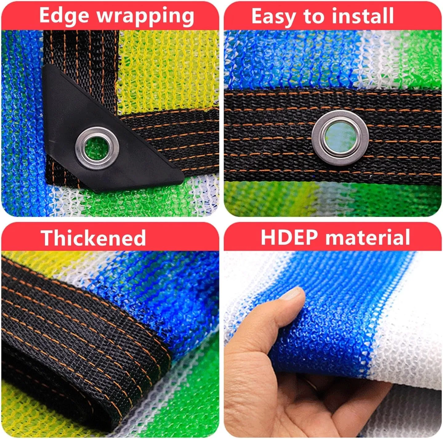 Tear Resistant Sun Shade Net Shade Sails 90% Shade Cloth with Reinforced Grommet, Garden Shade Tarp Cover for Greenhouse, Plant Cover, Chicken, Patio and Pergola(6.0 * 7.0m/19.6 * 22.9ft)