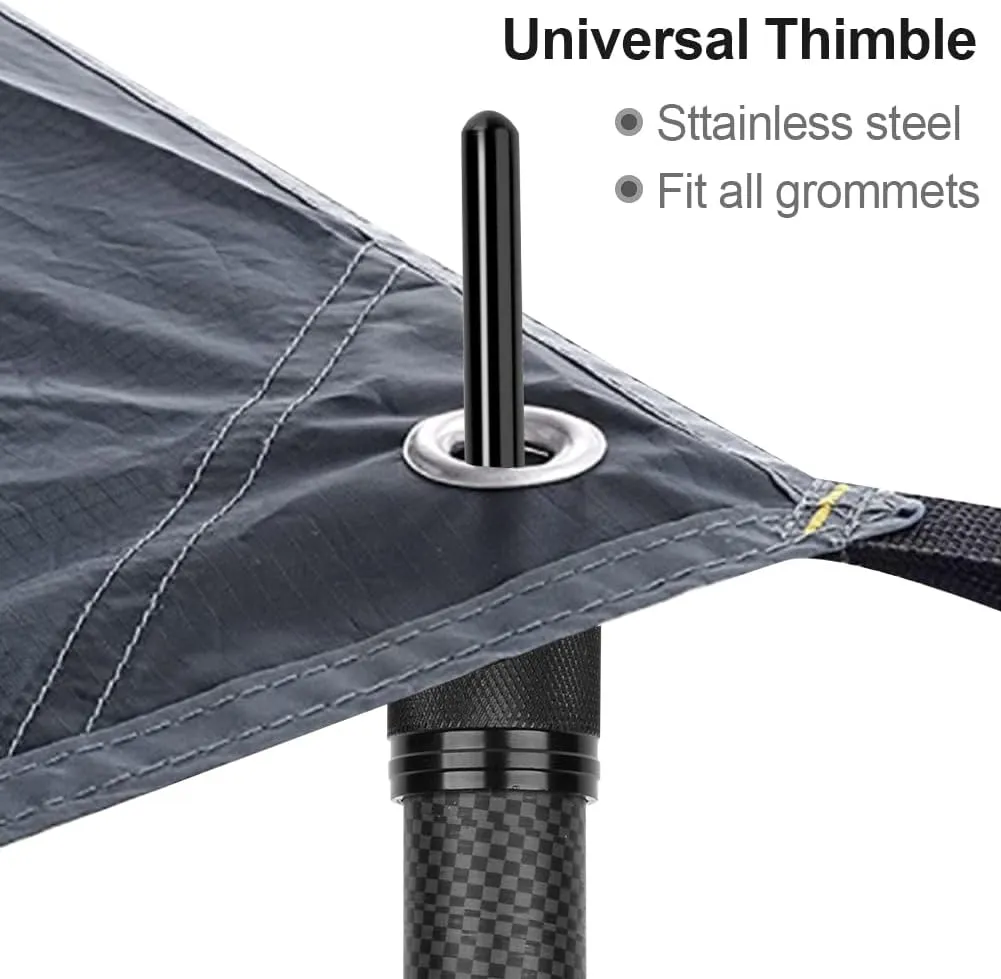 Telescoping Tarp Poles Heavy Duty Adjustable, Carbon Fiber Tent Poles, Portable & Lightweight for Tent Fly, Awning, Outdoor Camping, Hiking 8.9FT