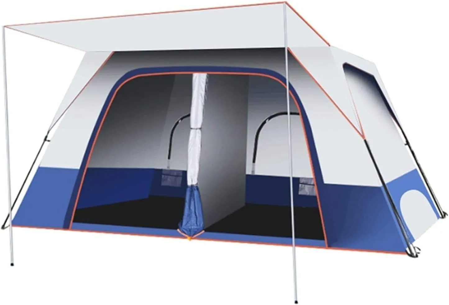 Tent 4-8 Person Tourist Tents Outdoor Camping Two Rooms and One Living Room Double Layer Large Camping Family Party Tent Outdoor