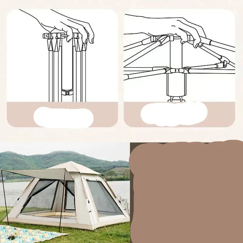 tent 5 ~ 8 people Outdoor Automatic Quick Open