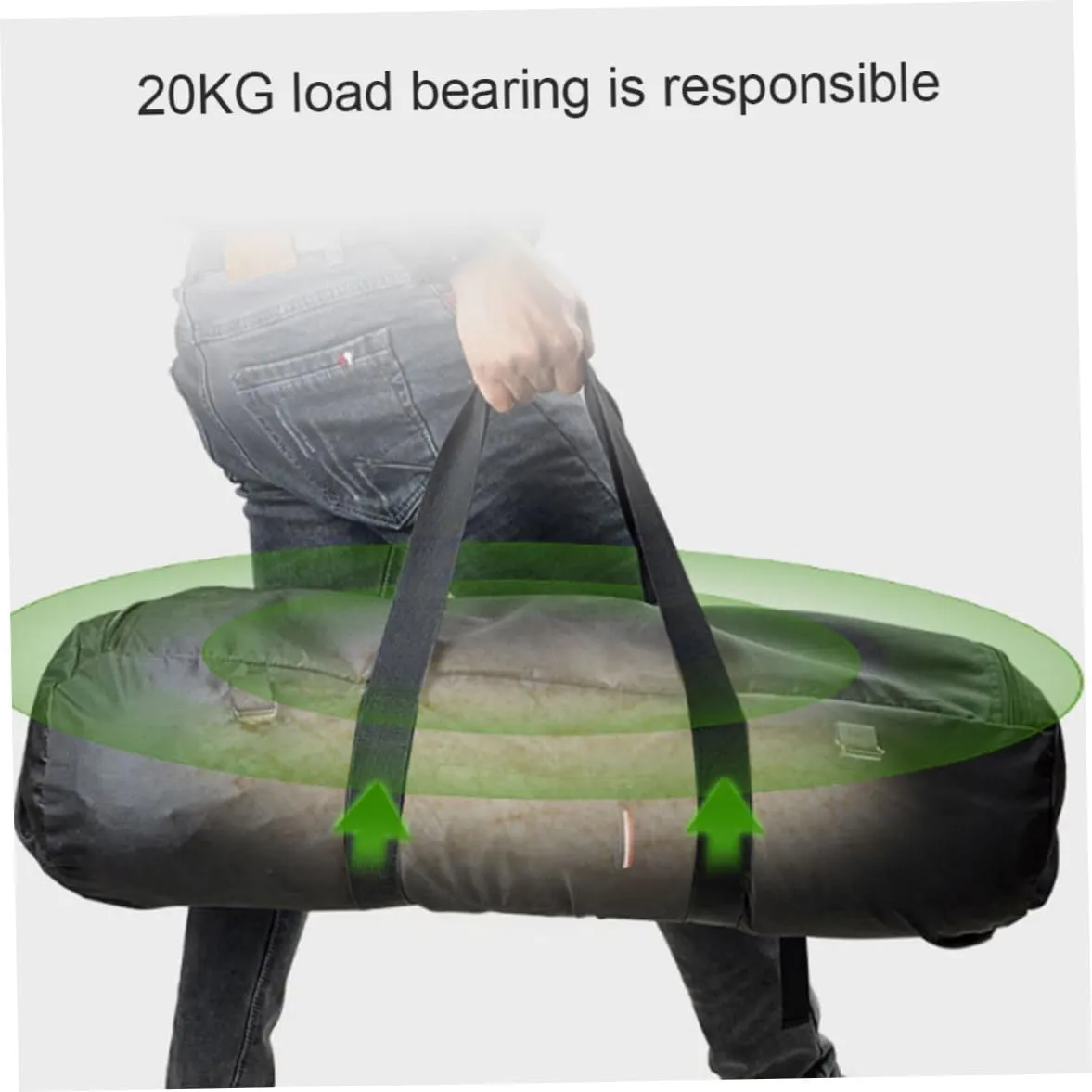 Tent Bag Waterproof Tent Storage Bag Zipper Duffel Bag with Handles 20KG Heavy Loading Foldable Anti-Theft Camping Tent Storage Bag Carrying Case