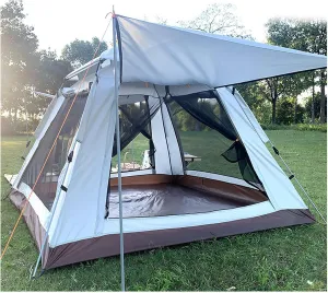 Tent Camping 4 People Waterproof, Tepee Tent Camping Practical Sturdy Lightweight Tent for Family Camping,Hiking Party