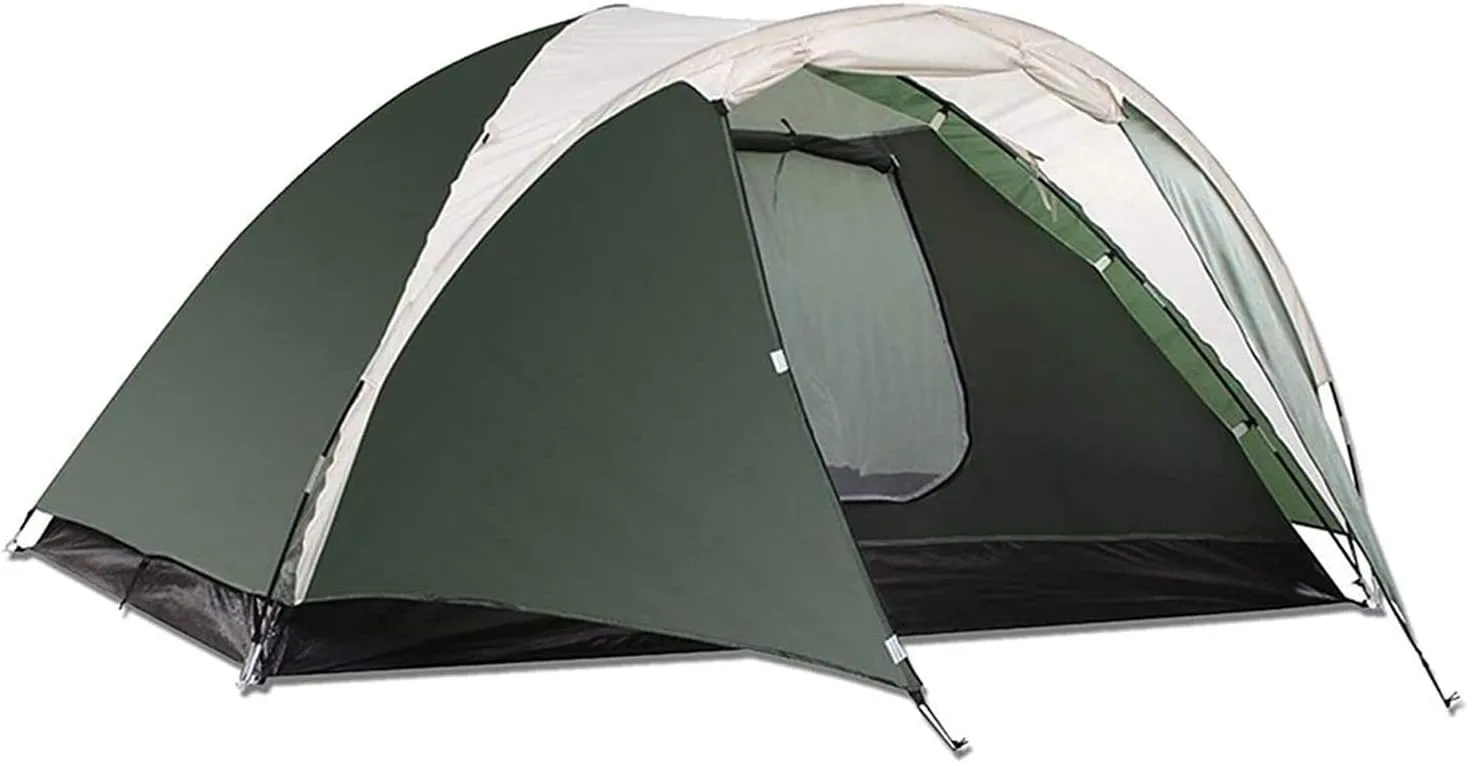 Tent Camping Tent 4 Person 4 Season Double Layer Lightweight Traveling Tent with Portable Bag Outdoor