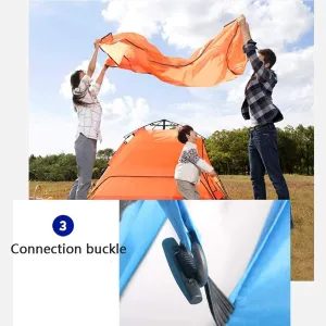 Tent, Double Thick Double Automatic Rainproof Outdoor Camping Tent, Multi-Spec
