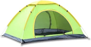 Tent for Camping Automatic Pop Up Camping Tent 4 Person Rainrproof Double Layer Instant Tent for Outdoor Hiking Backpacking Large Space for Picnic Outdoors
