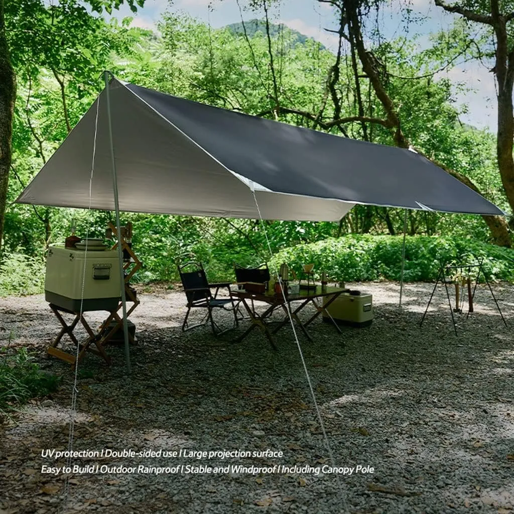 Tent Tarp Camping Tarp Waterproof Tent Tarpaulin Awning Canopy Waterproof Outdoor Shelter Tent Tarp (Size : 400 * 292cm)