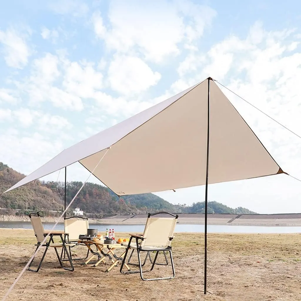 Tent Tarp Camping Tarps Lightweight Waterproof Rectangle Shelter Outdoor Tent Awning Canopy Tent Tarp (Size : 4 * 2.92m)