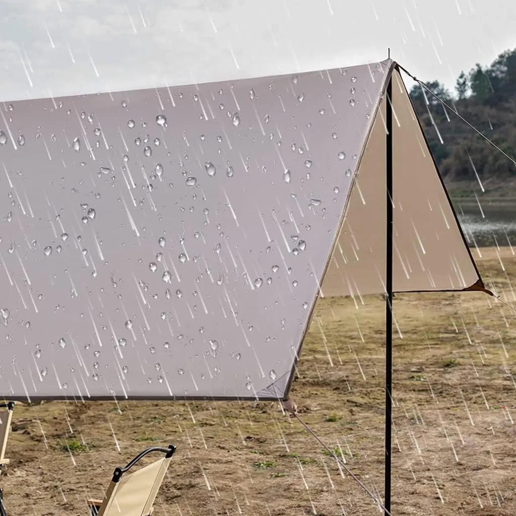 Tent Tarp Camping Tarps Lightweight Waterproof Rectangle Shelter Outdoor Tent Awning Canopy Tent Tarp (Size : 4 * 2.92m)