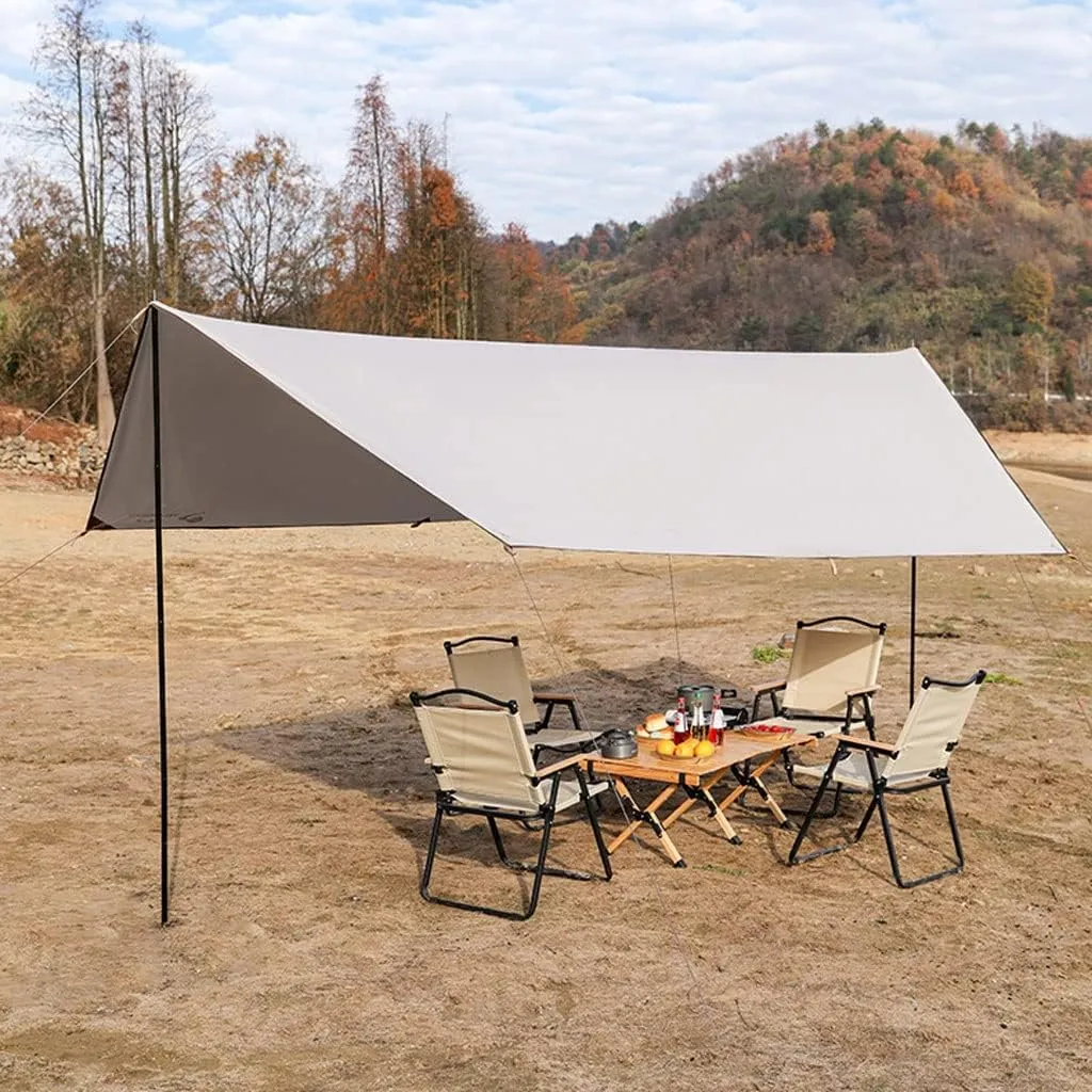 Tent Tarp Camping Tarps Lightweight Waterproof Rectangle Shelter Outdoor Tent Awning Canopy Tent Tarp (Size : 4 * 2.92m)