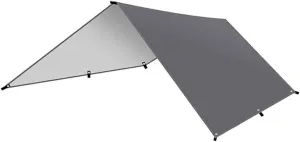 Tent Tarp Outdoor Tent Hammock Rain Fly Tent Tarp Shelter for Camping Fishing Beach Picnic Tent Tarp (Color : Grey, Size : 3 * 3m)
