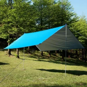 Tent Tarp, Tear Proof Silver Coated Camping Tarp Proof Multifunctional for Picnic (#2)