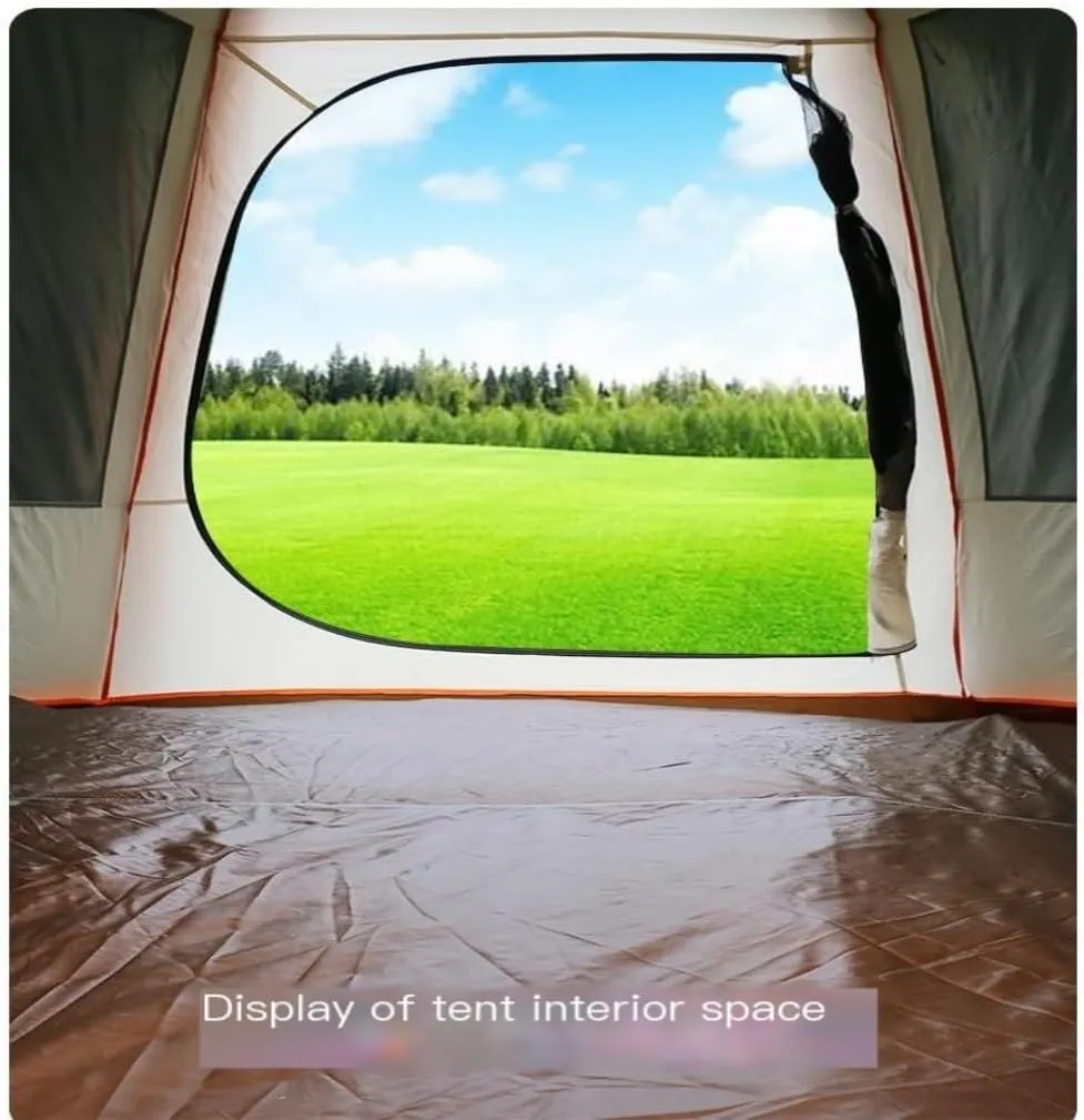 Tent Tent Outdoor Automatic Tent Sun Protection Rainstorm Tent Camping Double-Layer Aluminum Pole Hexagonal Tent Outdoor Tent
