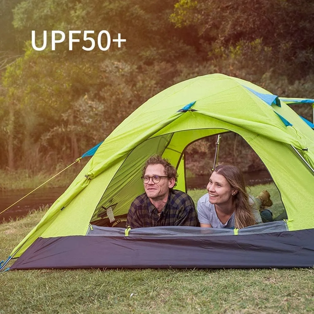 Tent Ultralight Easy Set Up and Carry Family Tent UPF50, Rainproof PU2000 Tent for Camping Tents for Camping (Orange 205x160x110cm)