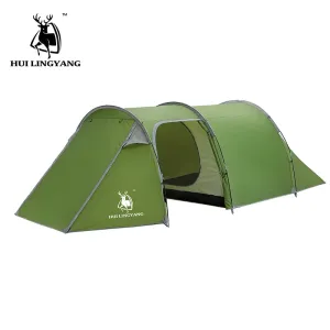 tent Waterproof Early bird pricing 3-4 Camping Layer person Tunnel Double Customer-oriented Ultralight tent