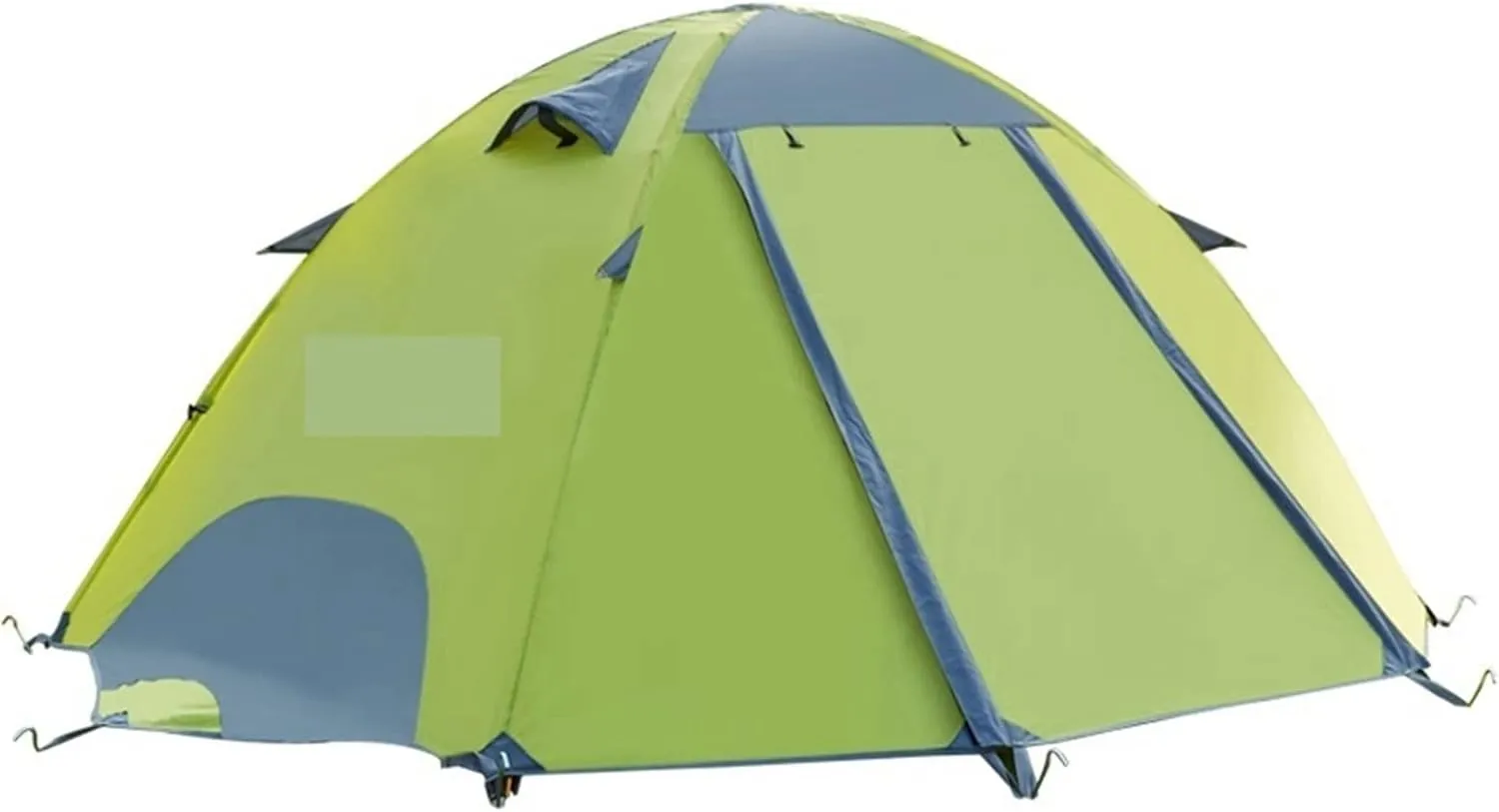 Tents Backpacking Waterproof Tent, Fiberglass Poles Double Layer Family Camping Instant Setup Tent for Hiking, Blue