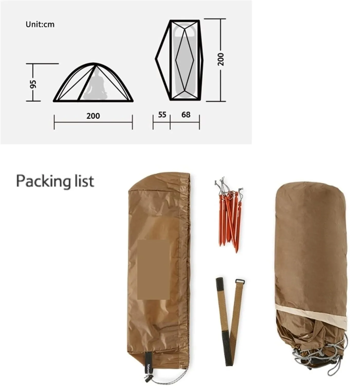Tents Camping Quick-Open Tent Off-The-Ground Single Ultralight Tent Can Be Matched with