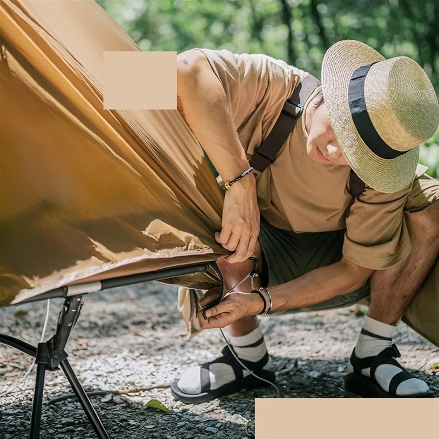 Tents Camping Quick-Open Tent Off-The-Ground Single Ultralight Tent Can Be Matched with