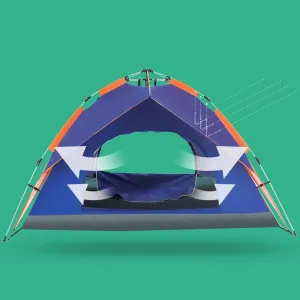 Tents for Camping 3 Person Automatic & Instant Setup Pop Up Tent for Hiking and Camping with Carry Bag Camping Tent Waterproof Camping Hiking Travel Beach Tents for Family Groups (Color : Oran