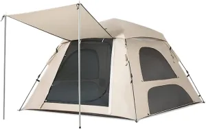 Tents for Camping 3 Person Pop Up Tent with Waterproof Layer,Family Tent with Porch and 4 Mesh Windows Folding Beach Tents for Adult Kids,Quick to Set Up