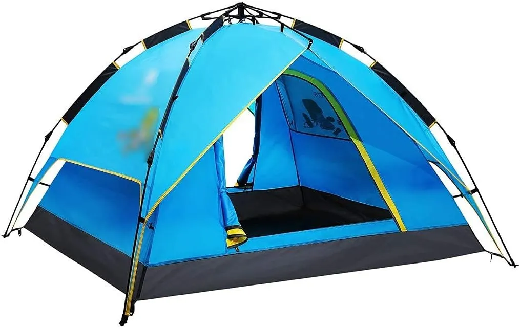Tents Tents for Camping Tent Travel Double-Layer Tent 3-4 People Automatic Rainproof Camping Tent