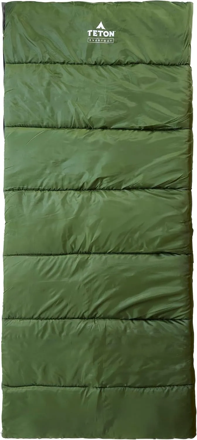 Teton Everyday Response Sleeping Bag for Adults and Kids, 3-Season Sleeping Bags, Stay Warm in Camping Weather, Stuff Sack Included