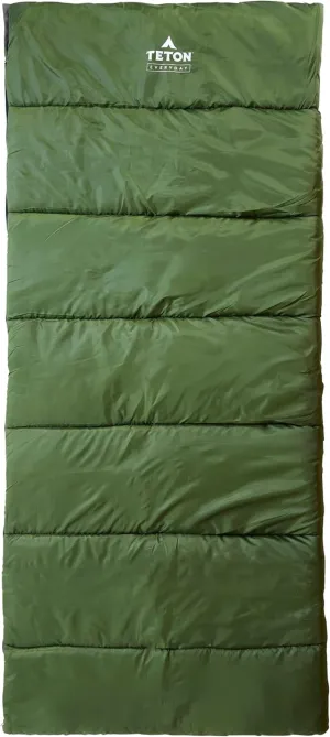 Teton Everyday Response Sleeping Bag for Adults and Kids, 3-Season Sleeping Bags, Stay Warm in Camping Weather, Stuff Sack Included