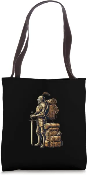 The Nomadic Knight - Medieval Explorer Adventure Traveler Tote Bag