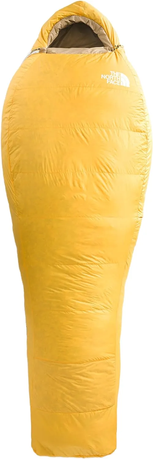 The North Face Trail Lite Down 35°F/2°C Sleeping Bag Long Right Hand, Tnf Yellow/Khaki Stone