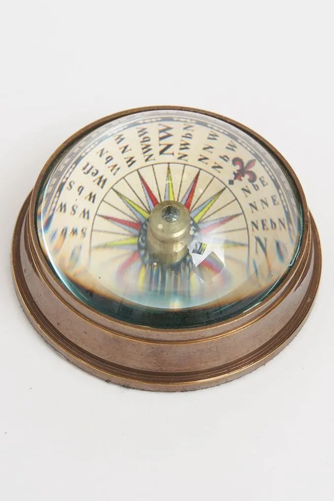 The Road Not Taken, Yet Forever Guided: A Brass Pocket Transit Compass in Tribute to Robert Frost’s Timeless Verse