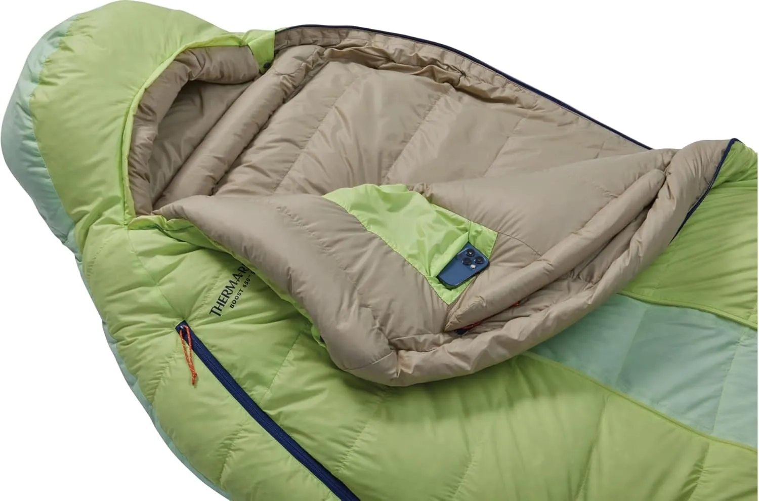 Therm-a-Rest Boost 650 32F/0C Down Sleeping Bag, Large Wide